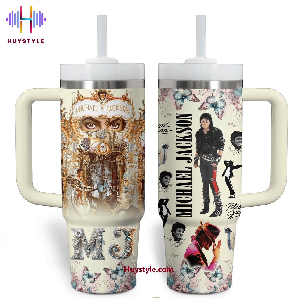 Michael Jackson Music Custom Stanley Cup 40 oz 30 oz Tumbler With Handle