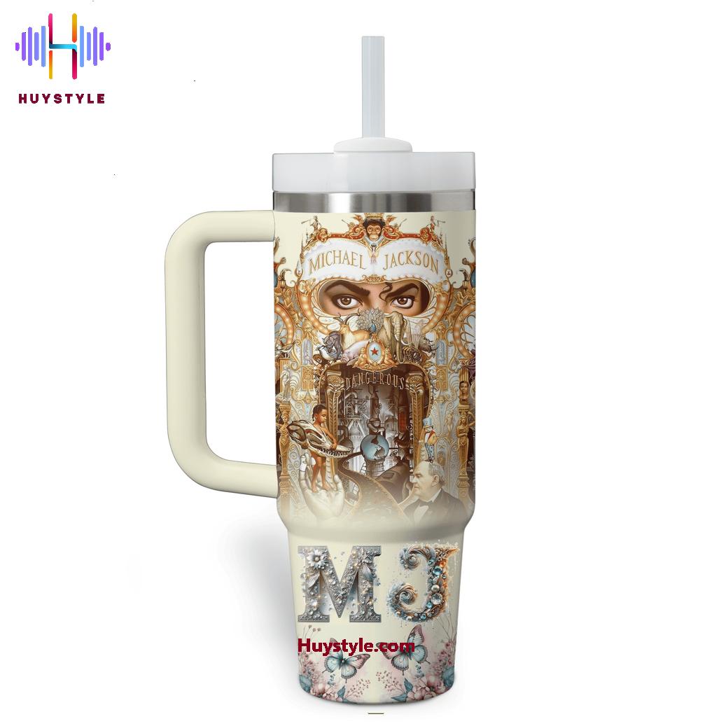 Michael Jackson Music Custom Stanley Cup 40 oz 30 oz Tumbler With Handle