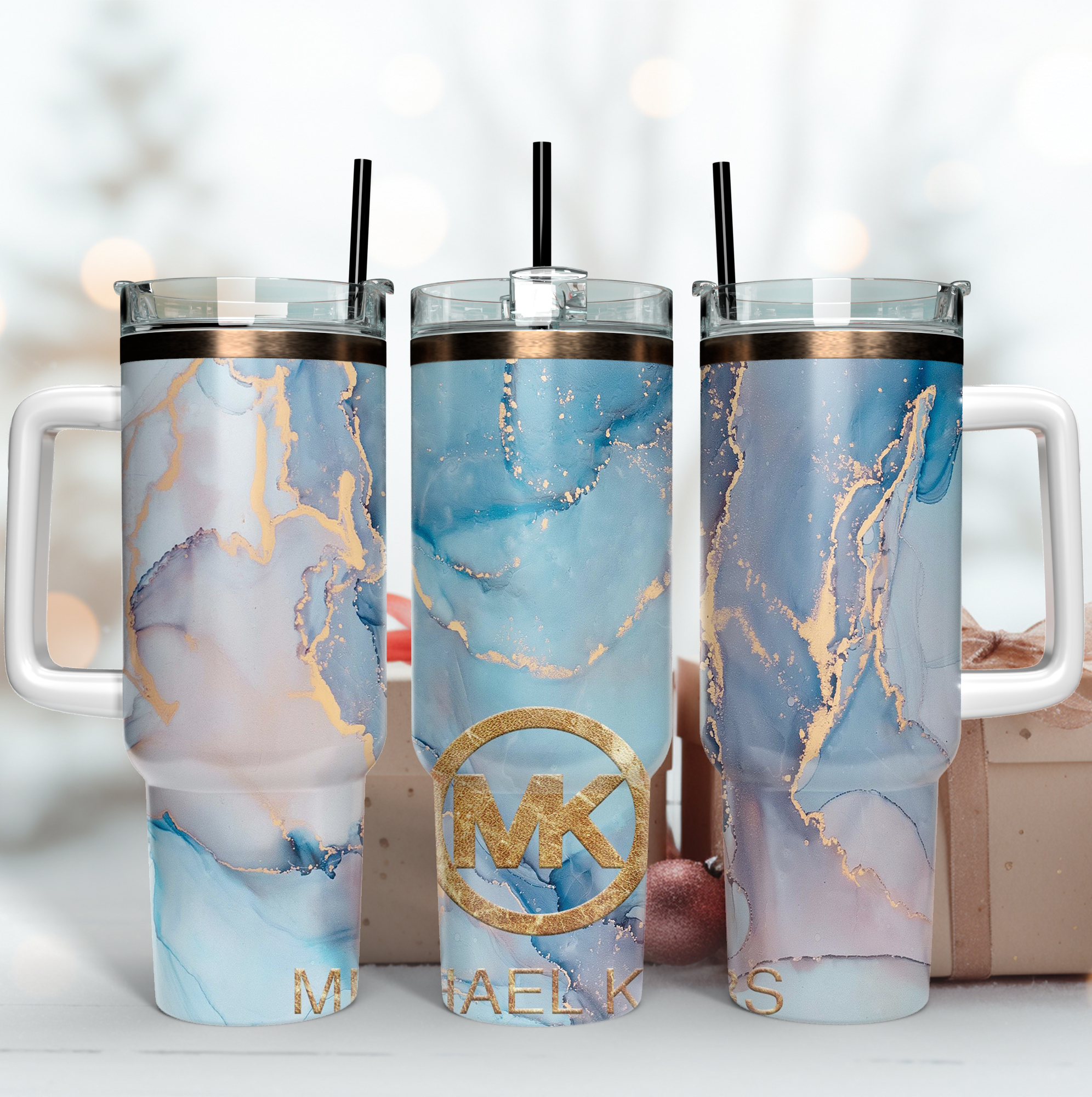 Michael Kors Abstract Custom Stanley Cup 40 oz 30 oz Tumbler With Handle