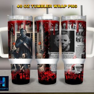 Michael Myers Halloween Movies Custom Stanley Cup 40 oz 30 oz Tumbler With Handle