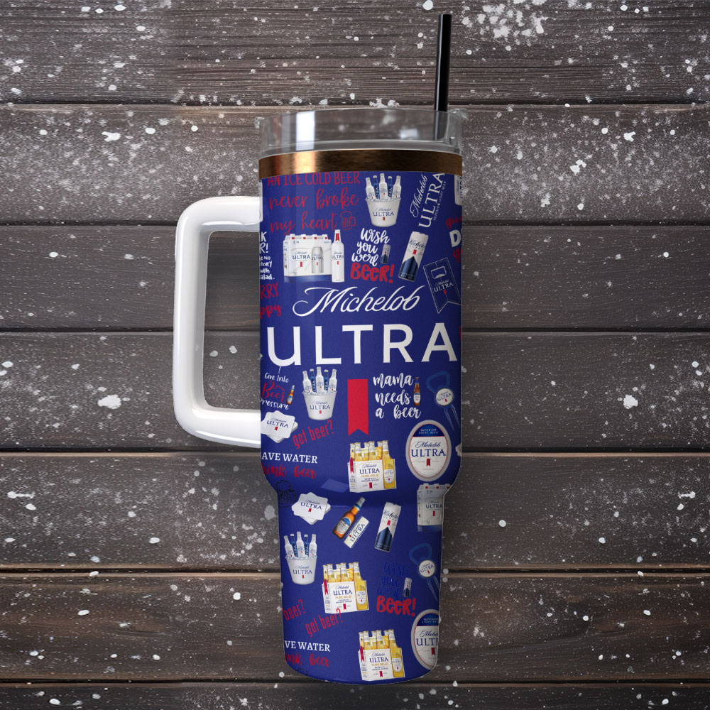 Michelob Ultra Beer Custom Stanley Cup 40 oz 30 oz Tumbler With Handle