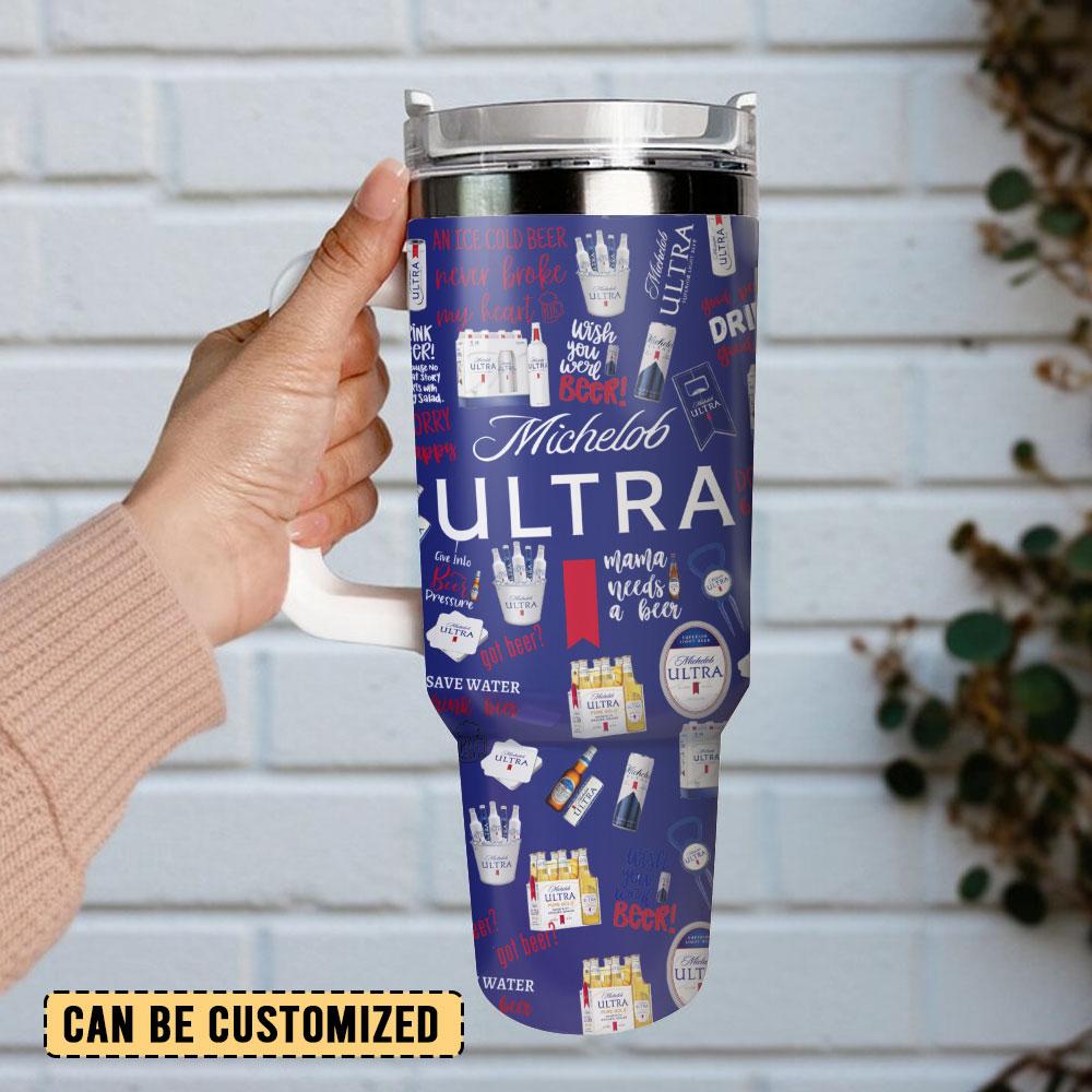Michelob Ultra Beer Custom Stanley Cup 40 oz 30 oz Tumbler With Handle