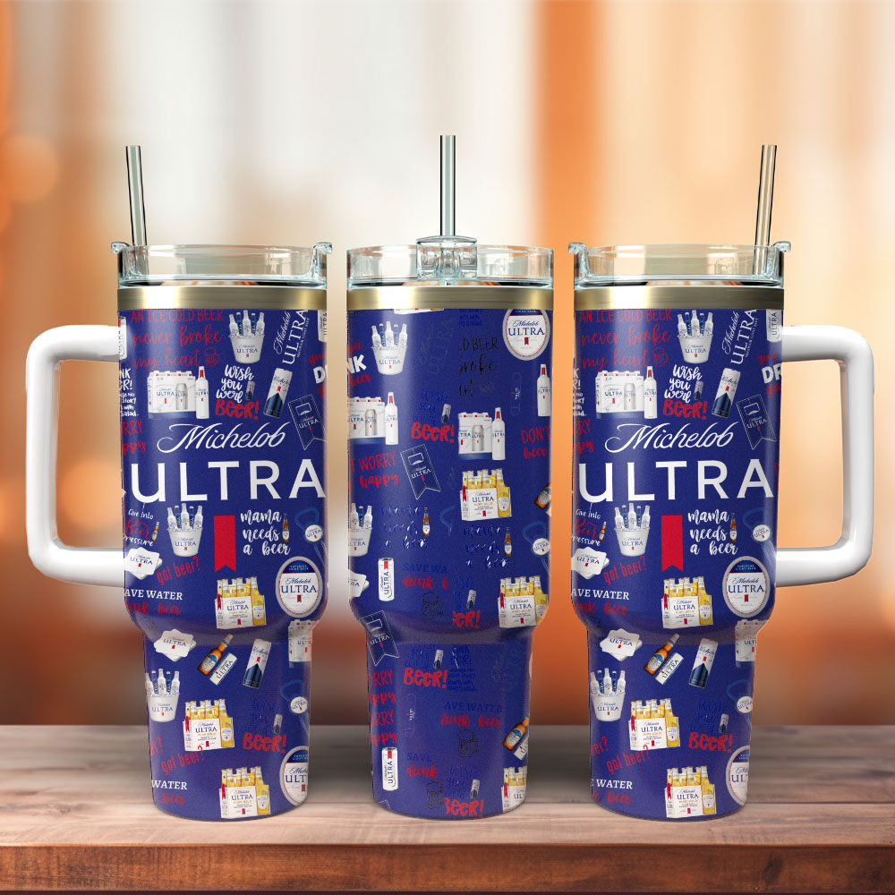 Michelob Ultra Beer Custom Stanley Cup 40 oz 30 oz Tumbler With Handle