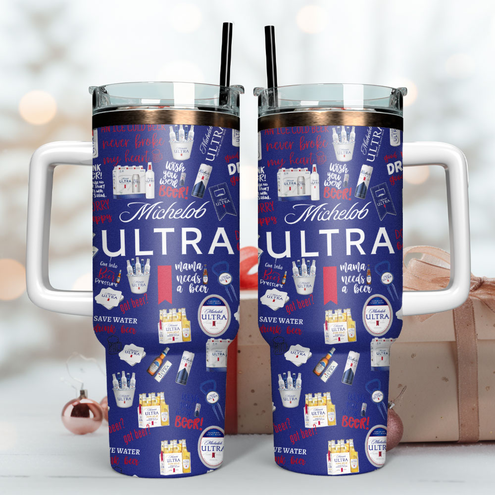 Michelob Ultra Beer Custom Stanley Cup 40 oz 30 oz Tumbler With Handle