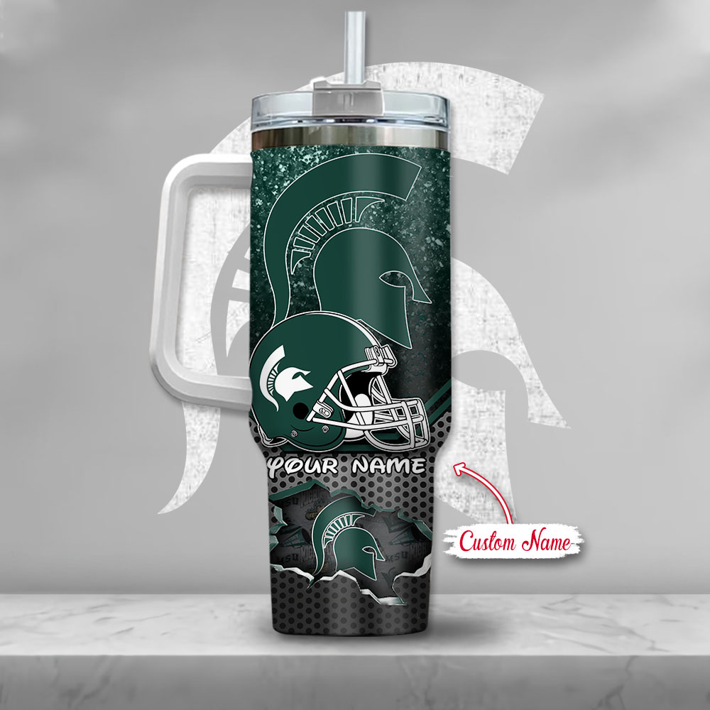 Michigan State Spartans NCAA Mickey Mouse Custom Stanley Cup 40 oz 30 oz Tumbler With Handle