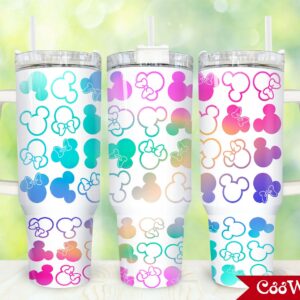 Mickey And Minnie Mouse Disney Cartoon Custom Stanley Cup 40 oz 30 oz Tumbler With Handle