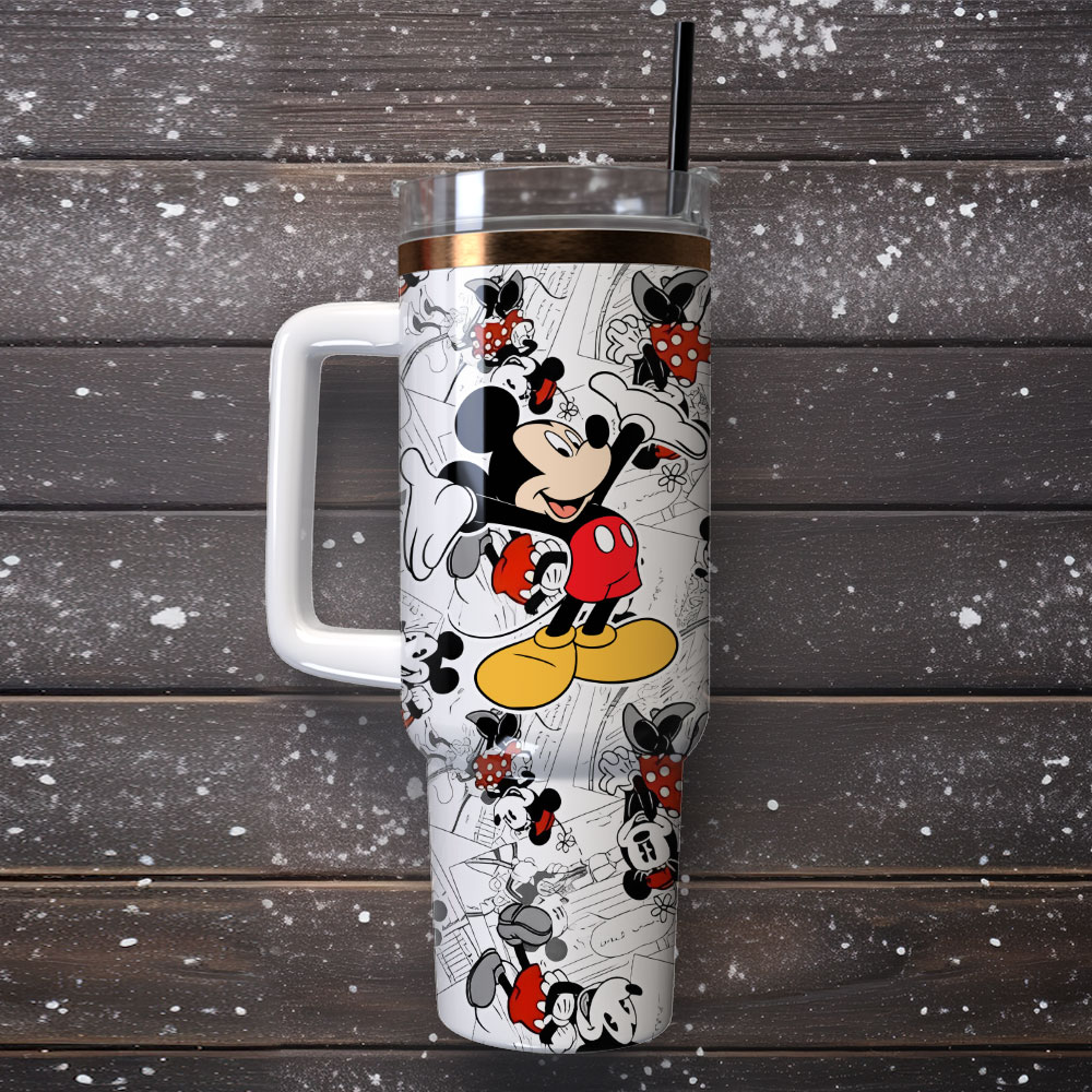 Mickey Mouse Cartoon Custom Stanley Cup 40 oz 30 oz Tumbler With Handle