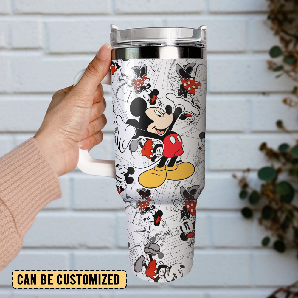 Mickey Mouse Cartoon Custom Stanley Cup 40 oz 30 oz Tumbler With Handle