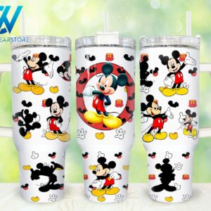 Mickey The Mouse Disney Cartoon Custom Stanley Cup 40 oz 30 oz Tumbler With Handle