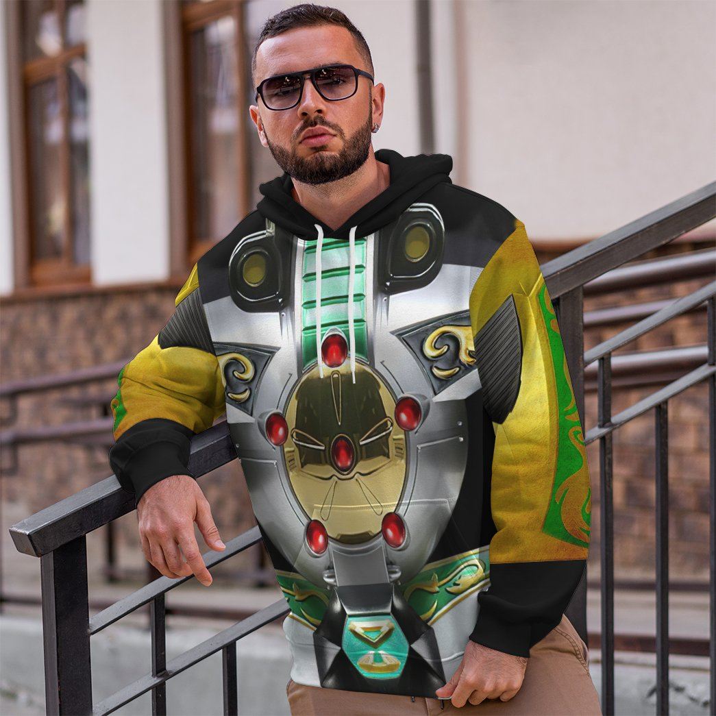 Mighty Morphin Power Rangers Dragonzord Costume Hoodie Sweatshirt T-Shirt Sweatpants Tracksuit - Stormmerch Exclusive