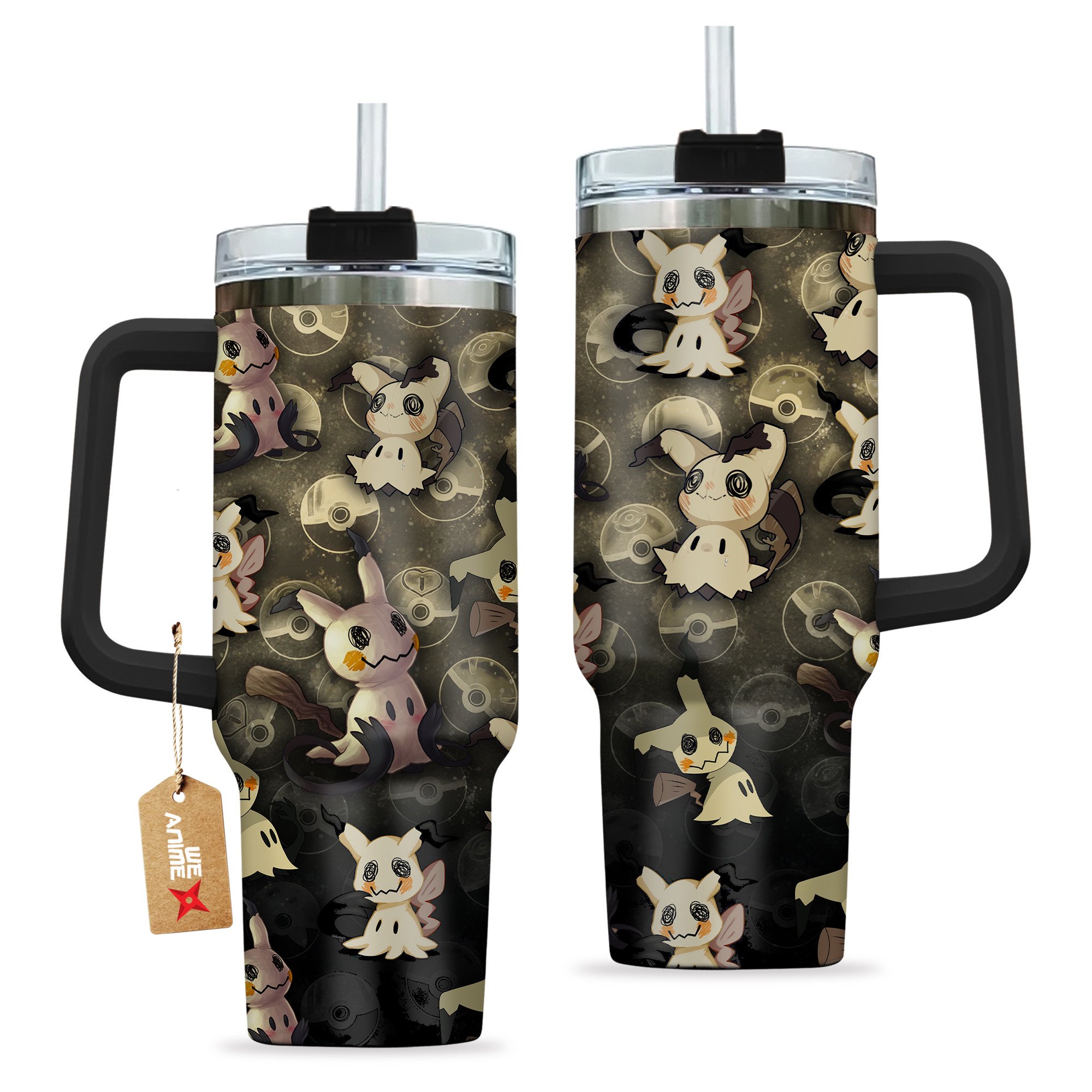 Mimikyu Pokemon Anime Custom Stanley Cup 40 oz 30 oz Tumbler With Handle