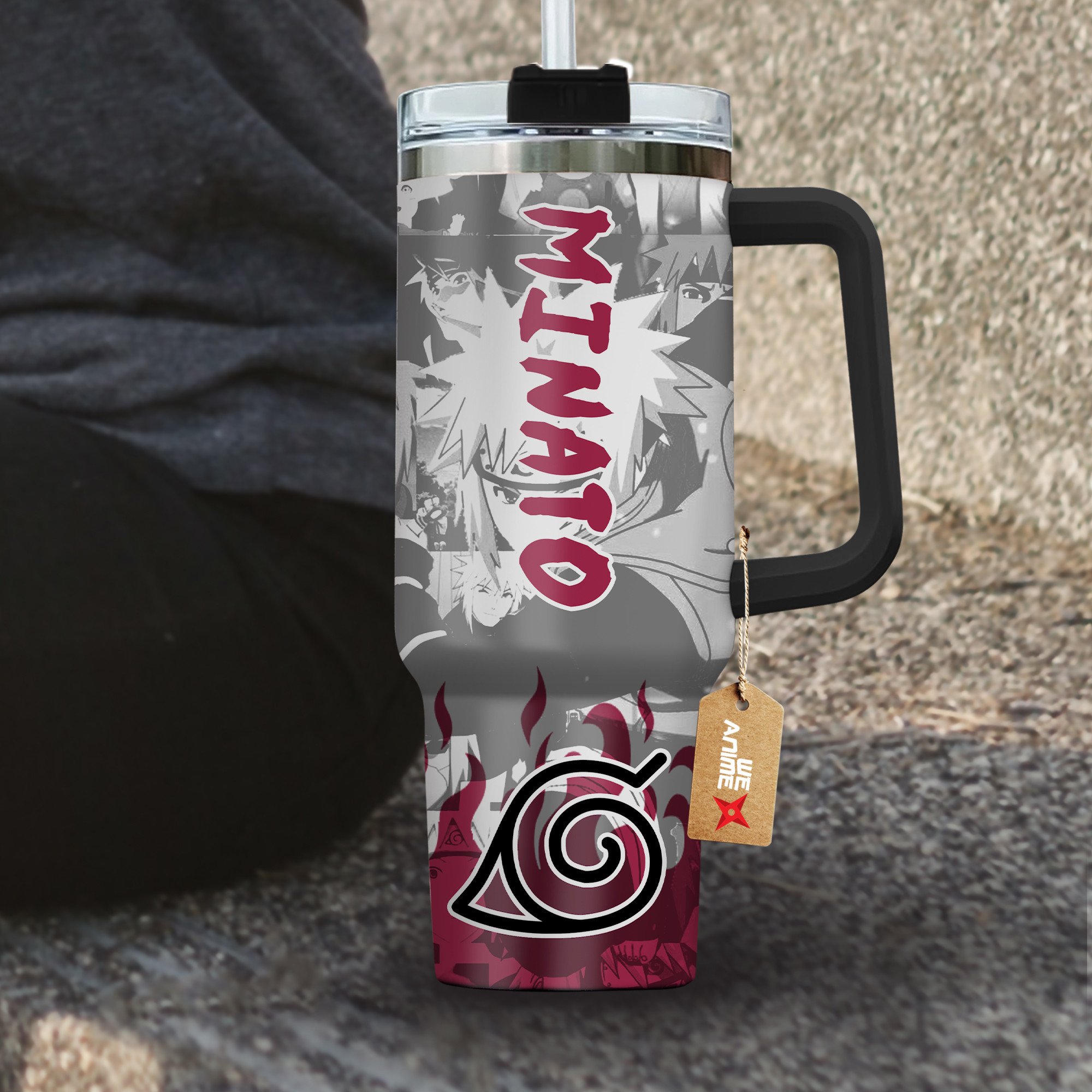 Minato Namikaze Naruto Anime Custom Stanley Cup 40 oz 30 oz Tumbler With Handle