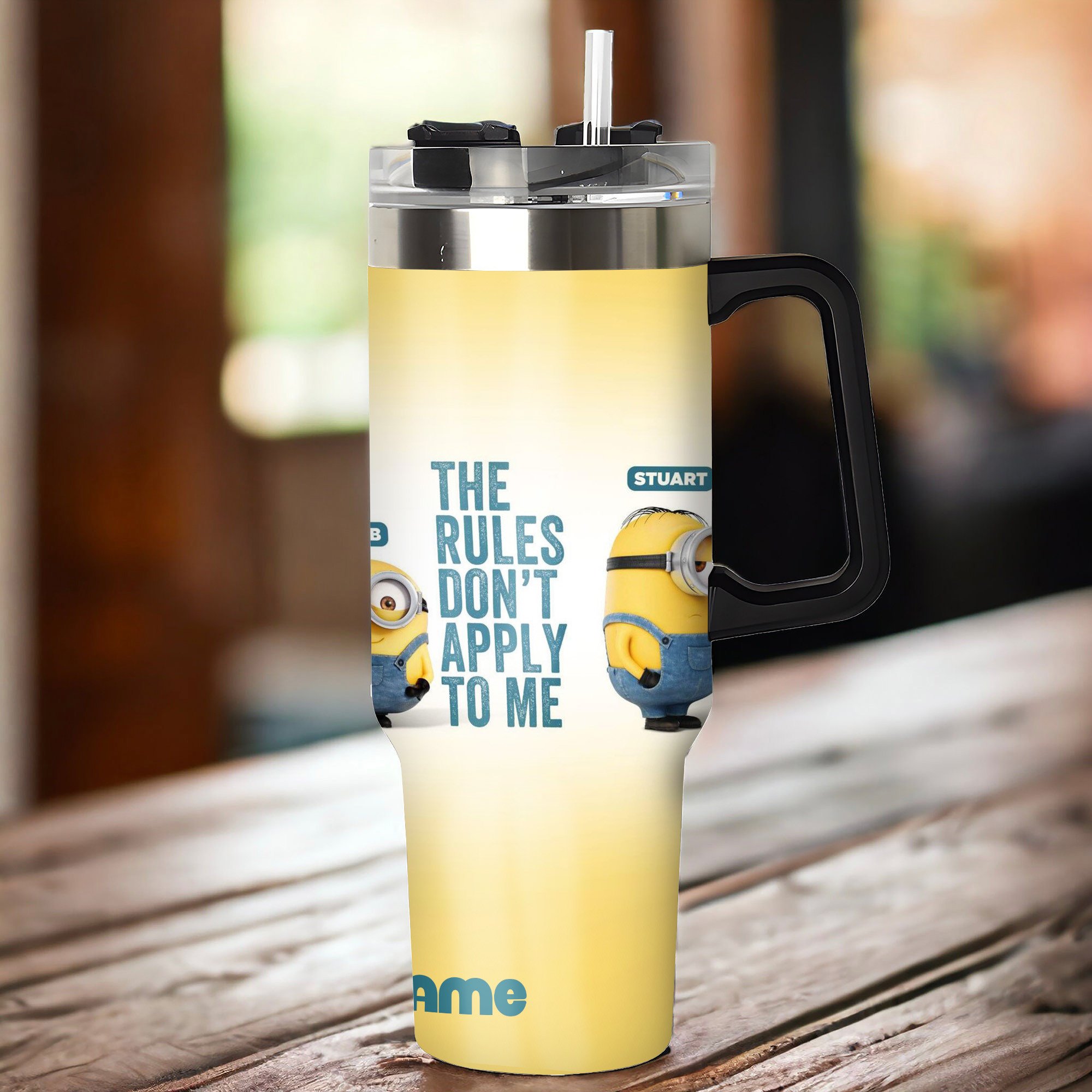 Minion Cartoon Custom Stanley Cup 40 oz 30 oz Tumbler With Handle