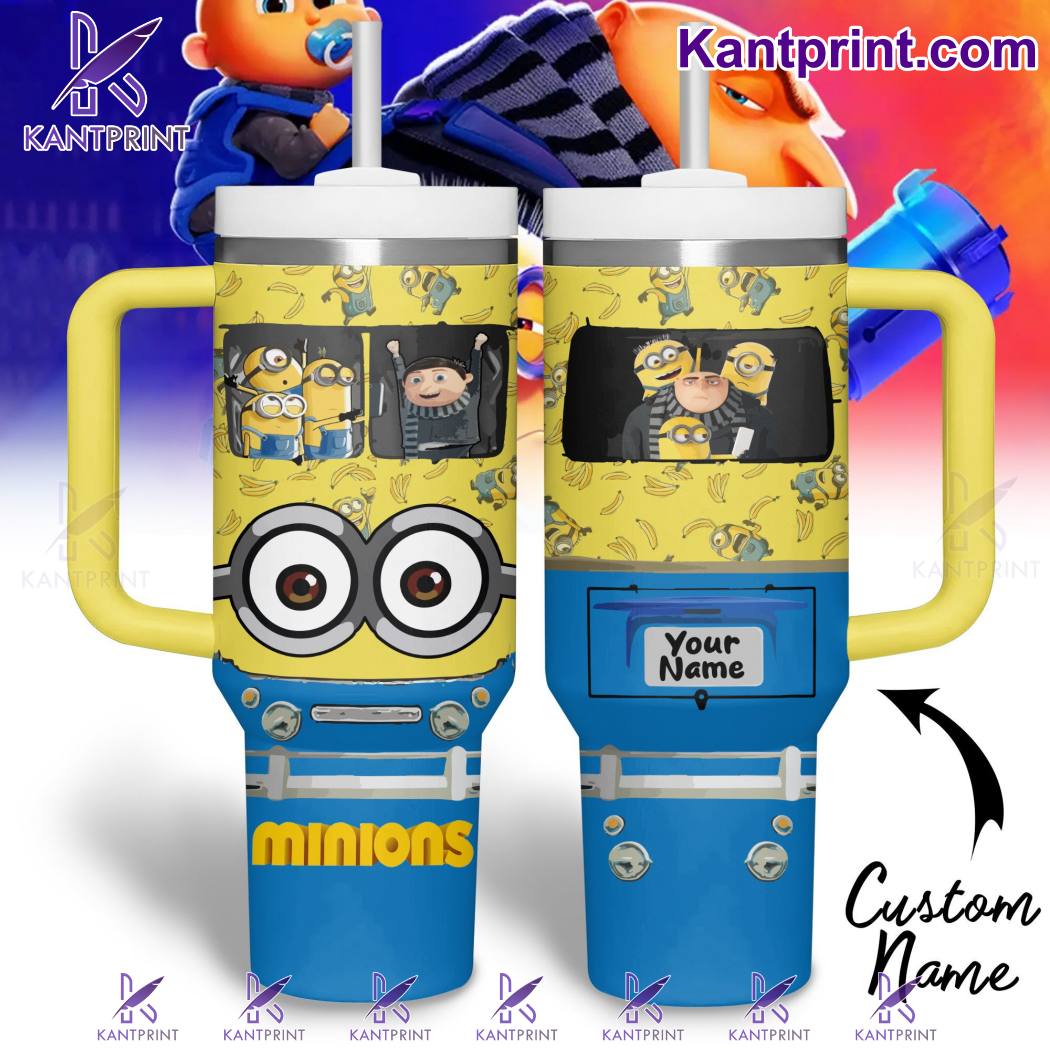 Minions Cartoon Custom Stanley Cup 40 oz 30 oz Tumbler With Handle