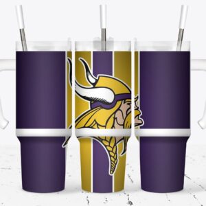 Minnesota Vikings Football NFL Custom Stanley Cup 40 oz 30 oz Tumbler With Handle