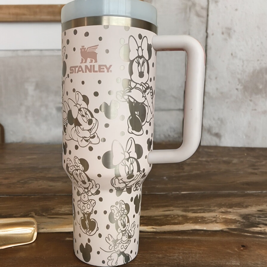 Minnie Mouse Cartoon Custom Stanley Cup 40 oz 30 oz Tumbler With Handle