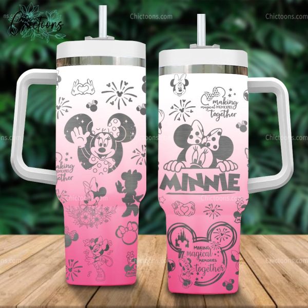 Minnie Mouse Disney Cartoon Custom Stanley Cup 40 oz 30 oz Tumbler With Handle