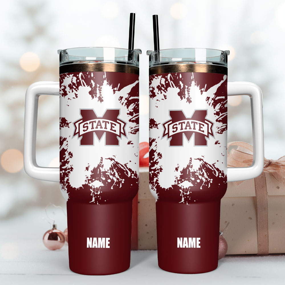 Mississippi State Bulldogs Football NCAA Sport Custom Stanley Cup 40 oz 30 oz Tumbler With Handle