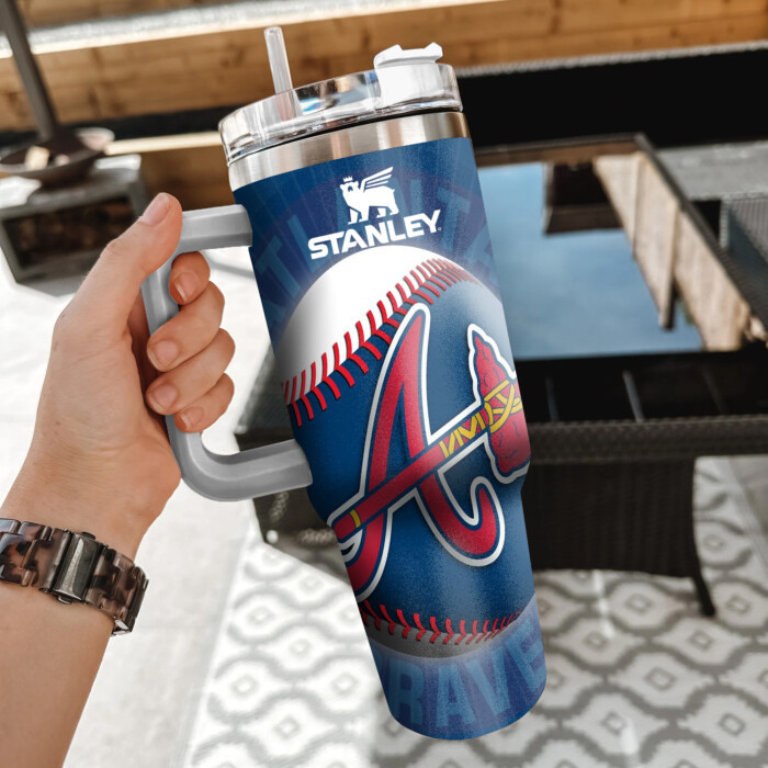 MLB Atlanta Braves Custom Stanley Cup 40 oz 30 oz Tumbler With Handle
