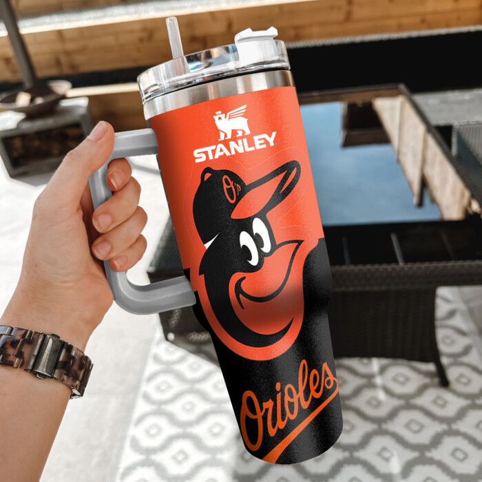 MLB Baltimore Orioles Custom Stanley Cup 40 oz 30 oz Tumbler With Handle
