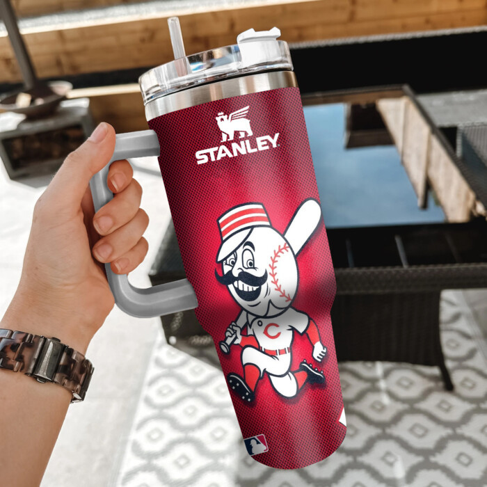 MLB Cincinnati Reds Custom Stanley Cup 40 oz 30 oz Tumbler With Handle