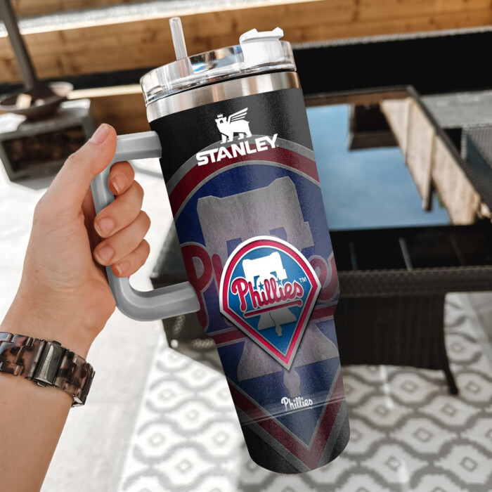 MLB Philadelphia Phillies Custom Stanley Cup 40 oz 30 oz Tumbler With Handle