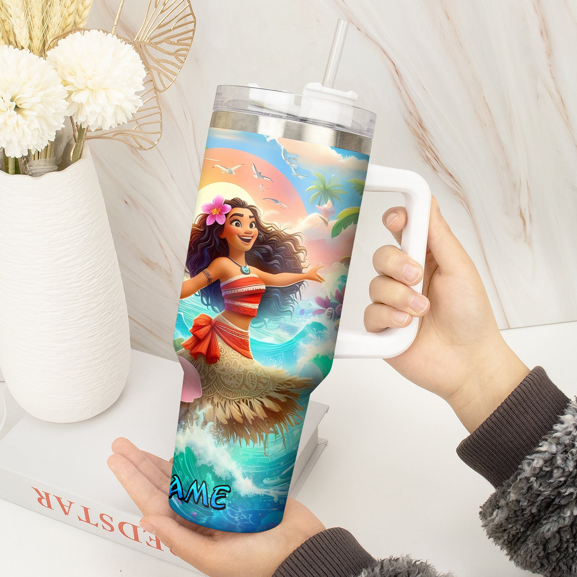 Moana Movies Custom Stanley Cup 40 oz 30 oz Tumbler With Handle