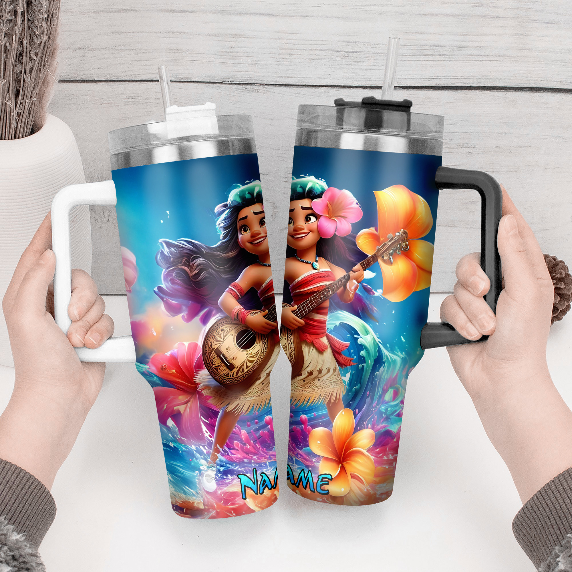 Moana Movies Custom Stanley Cup 40 oz 30 oz Tumbler With Handle