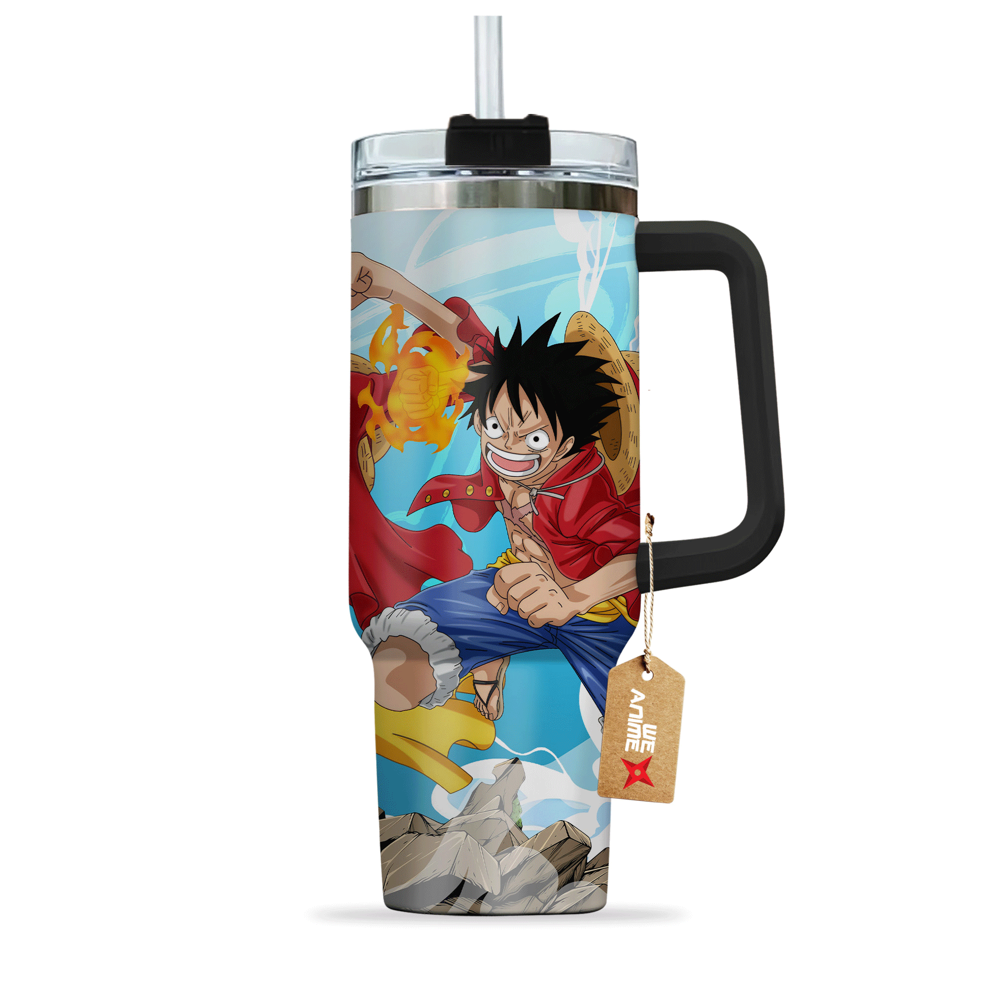 Monkey D. Luffy One Piece Anime Custom Stanley Cup 40 oz 30 oz Tumbler With Handle