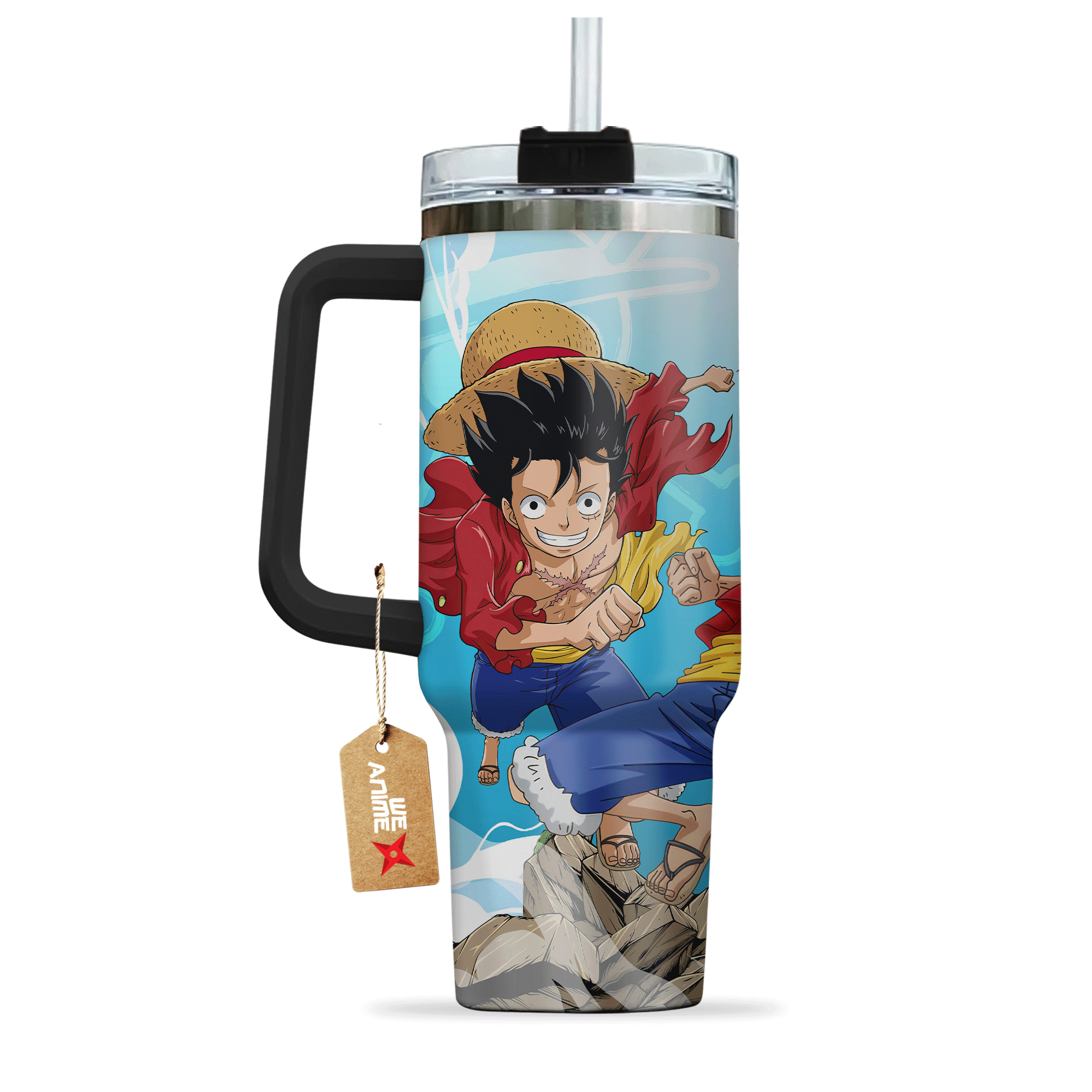 Monkey D. Luffy One Piece Anime Custom Stanley Cup 40 oz 30 oz Tumbler With Handle