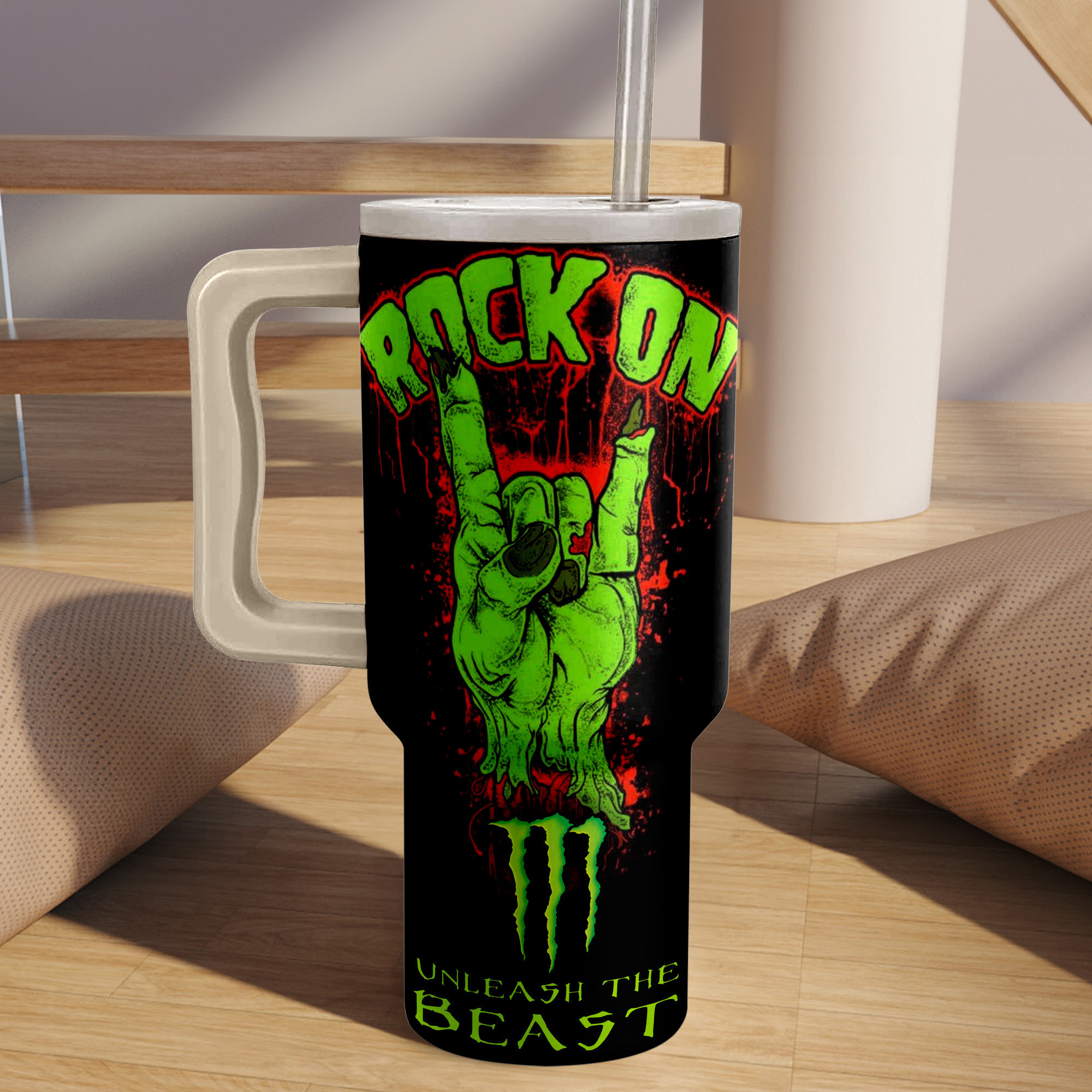 Monster Energy Drinks Custom Stanley Cup 40 oz 30 oz Tumbler With Handle