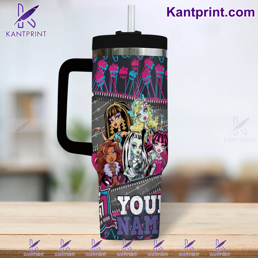 Monster High Cartoon Custom Stanley Cup 40 oz 30 oz Tumbler With Handle