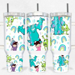 Monsters Inc Disney Cartoon Custom Stanley Cup 40 oz 30 oz Tumbler With Handle