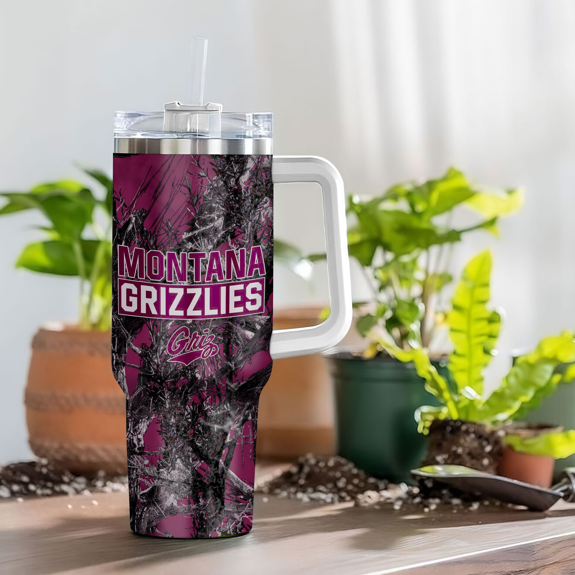 Montana Grizzlies NCAA Hunting Custom Stanley Cup 40 oz 30 oz Tumbler With Handle