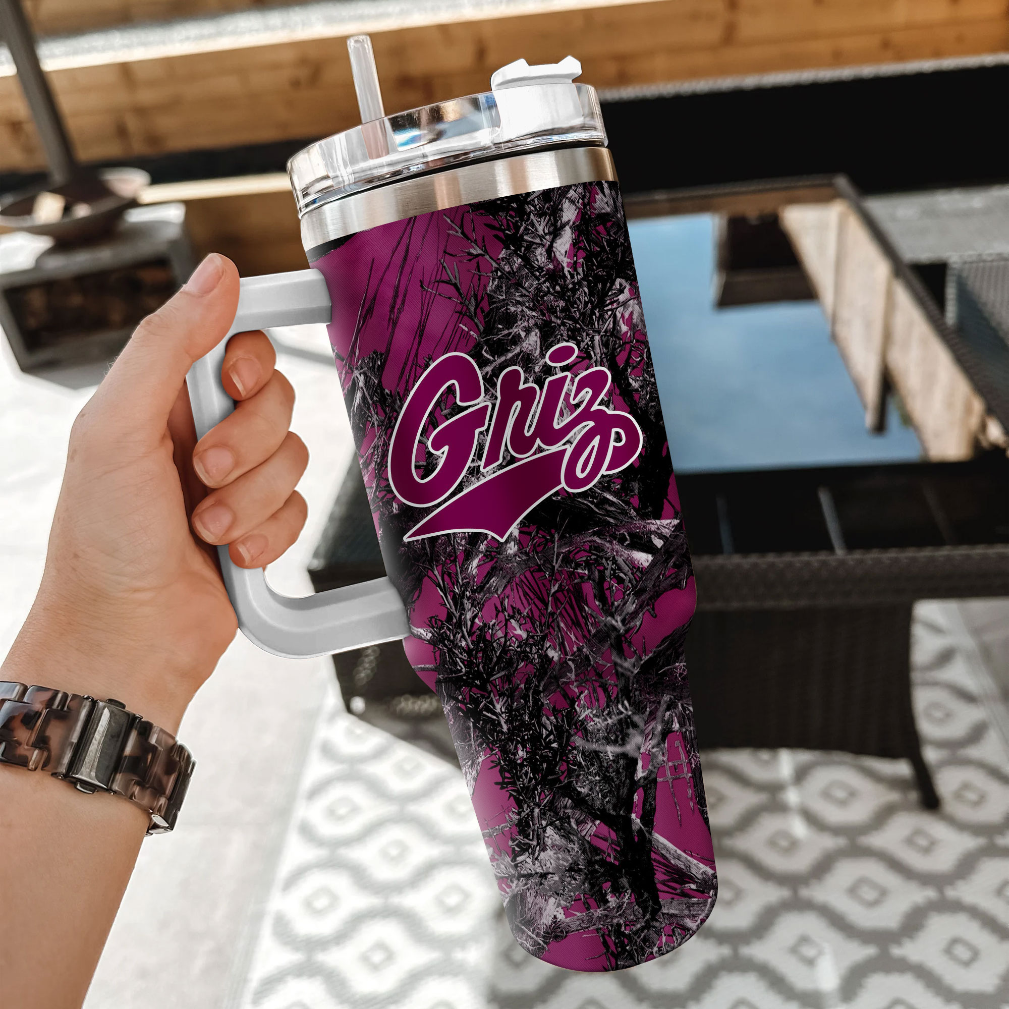 Montana Grizzlies NCAA Hunting Custom Stanley Cup 40 oz 30 oz Tumbler With Handle