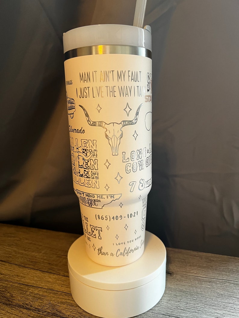 Morgan Wallen Music Custom Stanley Cup 40 oz 30 oz Tumbler With Handle