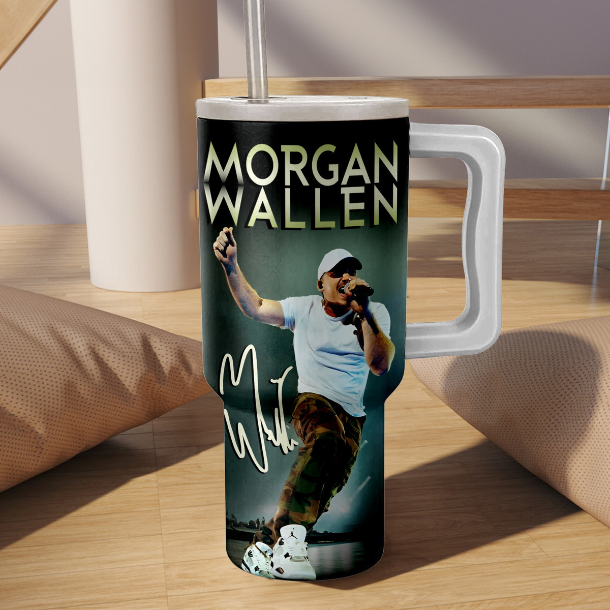 Morgan Wallen Music Custom Stanley Cup 40 oz 30 oz Tumbler With Handle