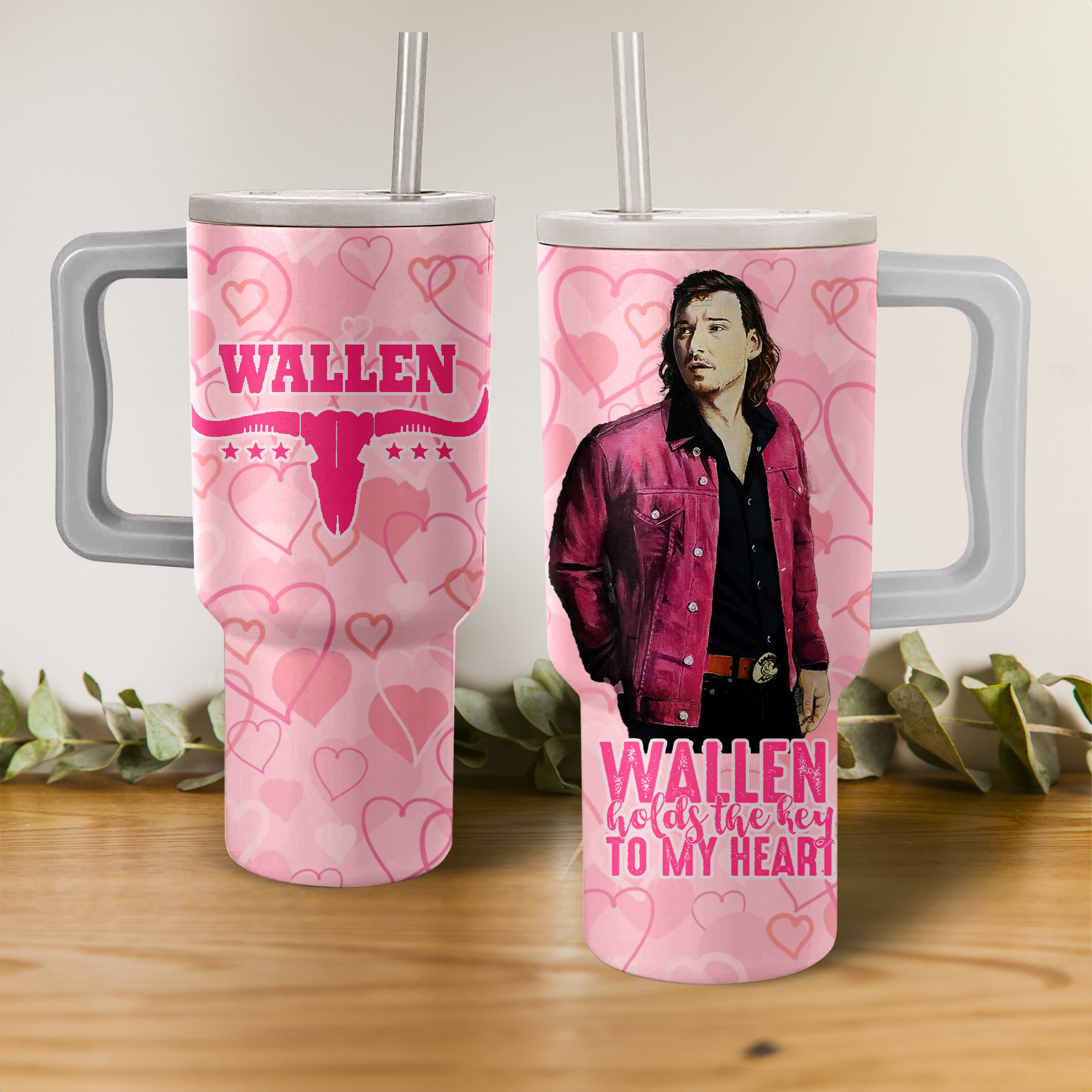 Morgan Wallen Music Custom Stanley Cup 40 oz 30 oz Tumbler With Handle