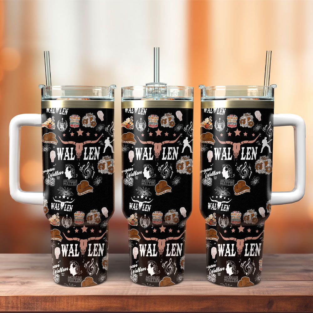 Morgan Wallen Music Custom Stanley Cup 40 oz 30 oz Tumbler With Handle