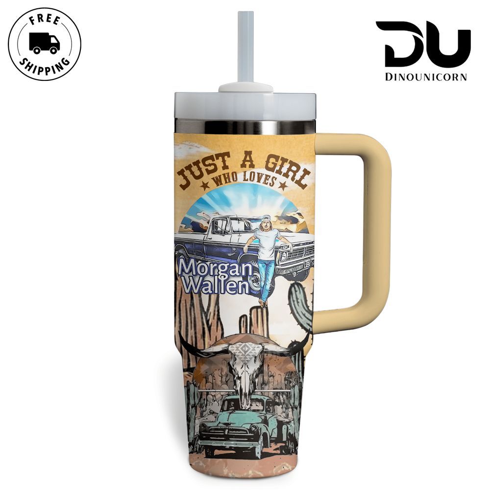 Morgan Wallen Music Custom Stanley Cup 40 oz 30 oz Tumbler With Handle