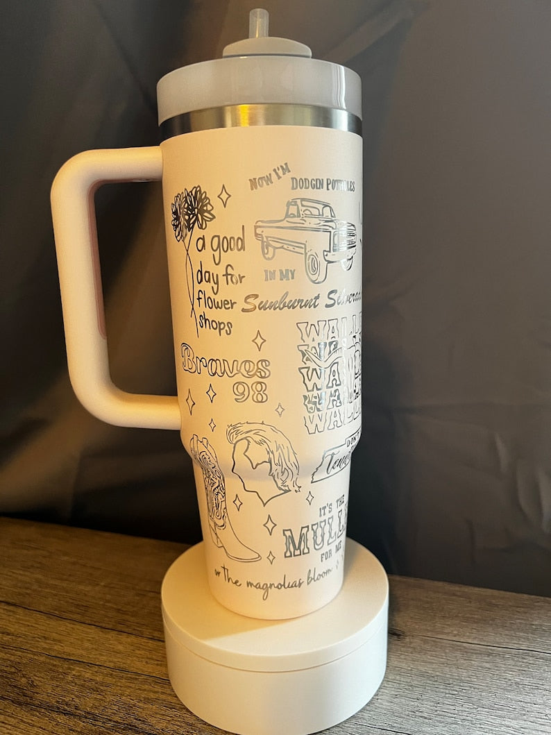 Morgan Wallen Music Custom Stanley Cup 40 oz 30 oz Tumbler With Handle