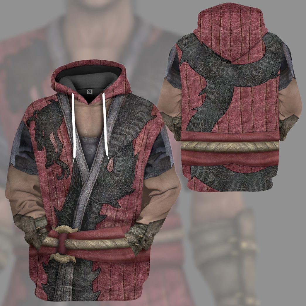 Mortal Kombat Liu Kang Costume Hoodie Sweatshirt T-Shirt Sweatpants Tracksuit - Stormmerch Exclusive