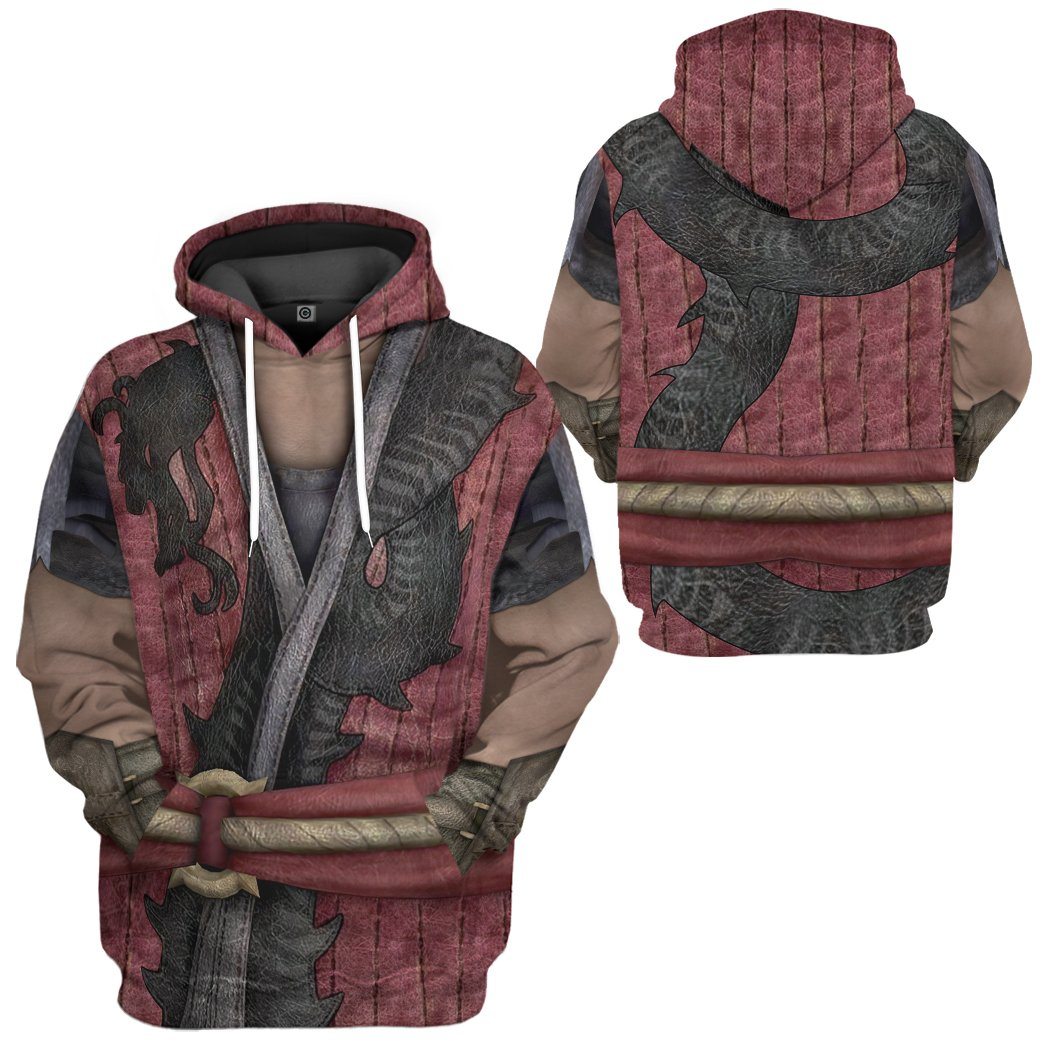 Mortal Kombat Liu Kang Costume Hoodie Sweatshirt T-Shirt Sweatpants Tracksuit - Stormmerch Exclusive