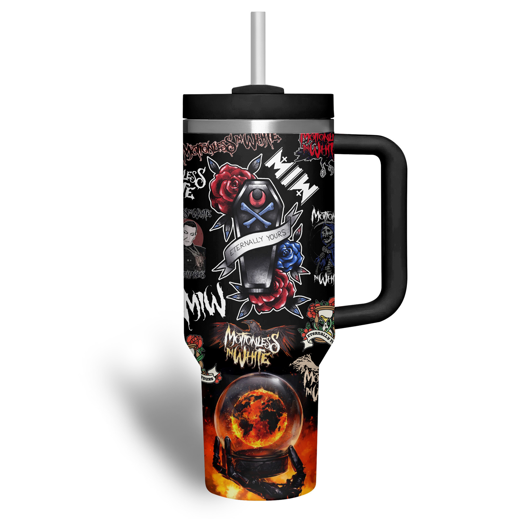 Motionless in White Custom Stanley Cup 40 oz 30 oz Tumbler With Handle