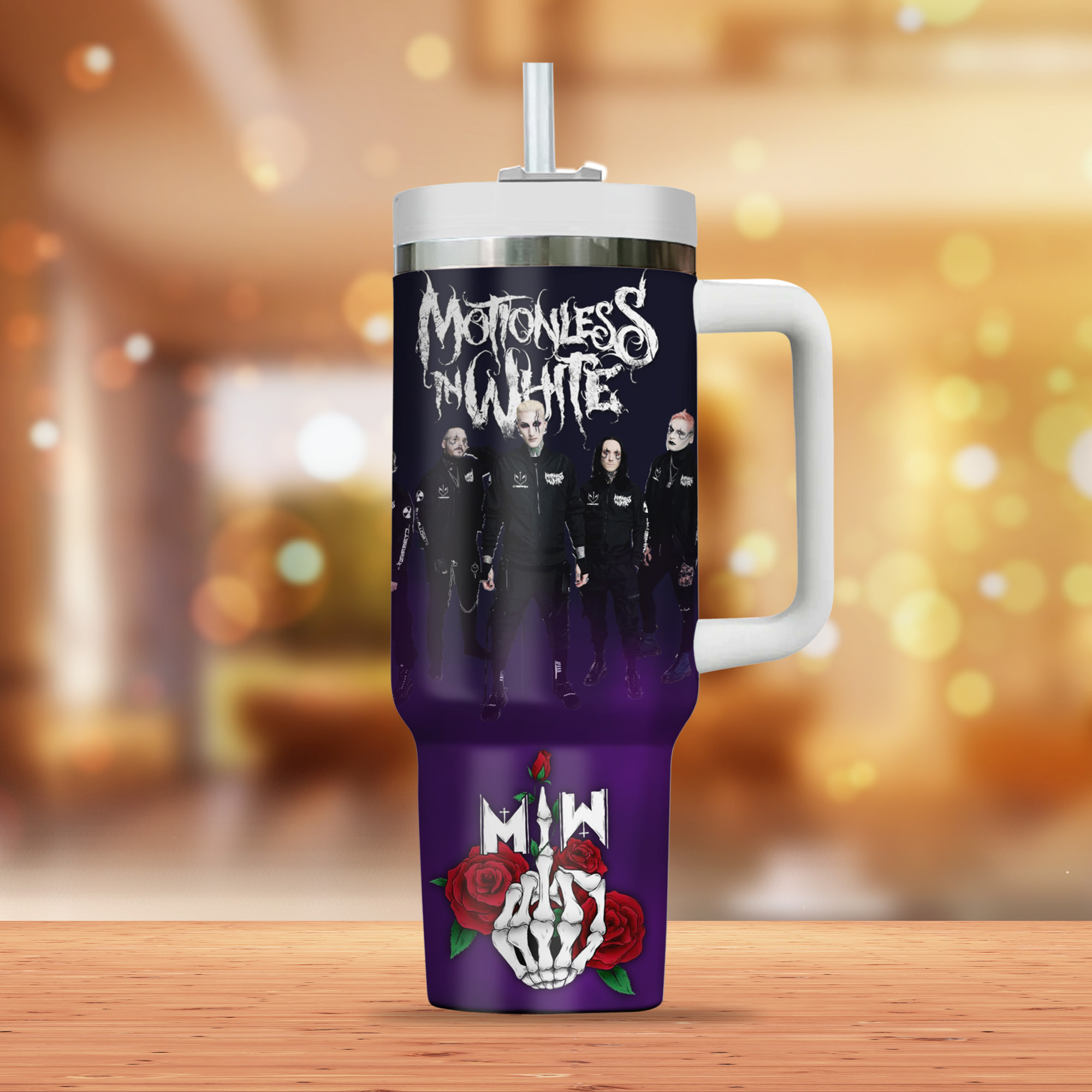 Motionless in White Music Custom Stanley Cup 40 oz 30 oz Tumbler With Handle