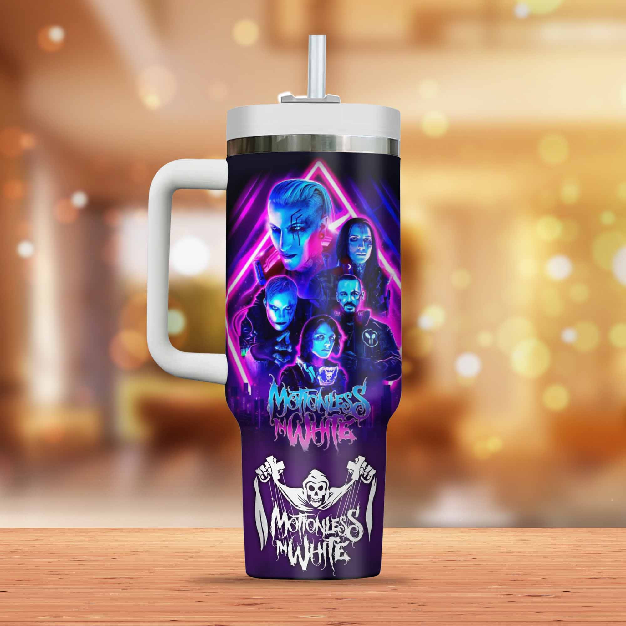 Motionless in White Music Custom Stanley Cup 40 oz 30 oz Tumbler With Handle