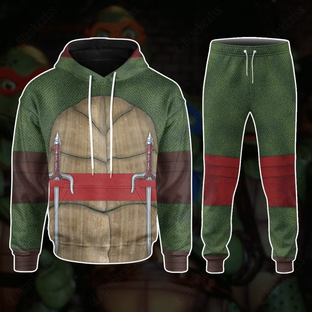 Movie TMNT Nightwatcher Raphael Raph Red Strings Costume Hoodie Sweatshirt T-Shirt Sweatpants Tracksuit - Stormmerch Exclusive