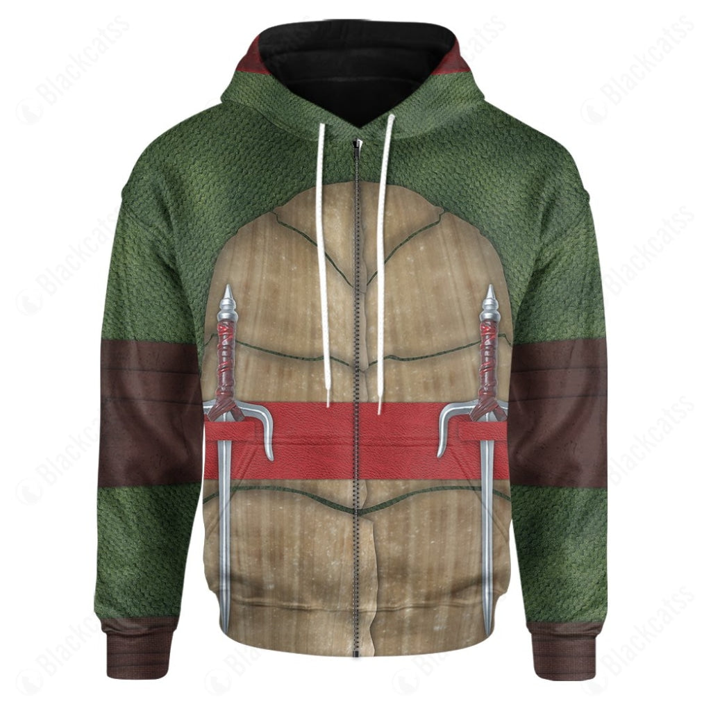 Movie TMNT Nightwatcher Raphael Raph Red Strings Costume Hoodie Sweatshirt T-Shirt Sweatpants Tracksuit - Stormmerch Exclusive