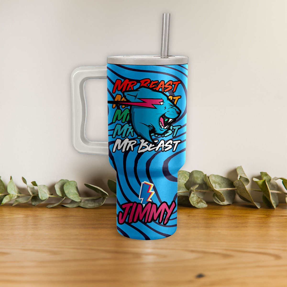 MrBeast Music Custom Stanley Cup 40 oz 30 oz Tumbler With Handle
