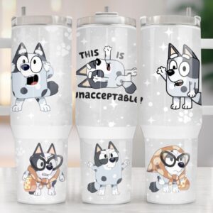 Muffin Heeler Bluey Cartoon Custom Stanley Cup 40 oz 30 oz Tumbler With Handle